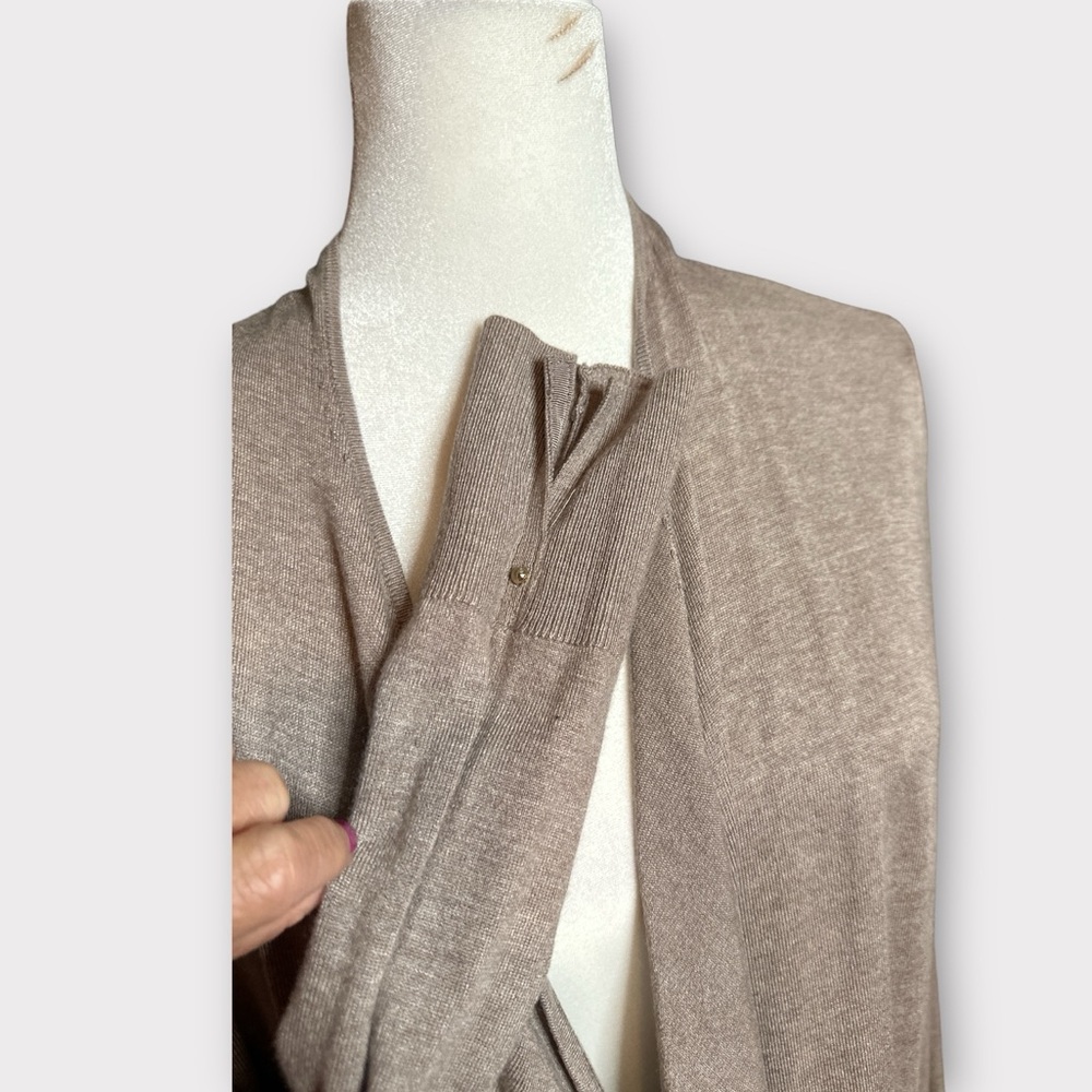 Whbm Open Front Cardigan, Size L - image 3